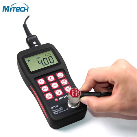 ultrasonic thickness measurement through paint|ultrasonic gauge measuring.